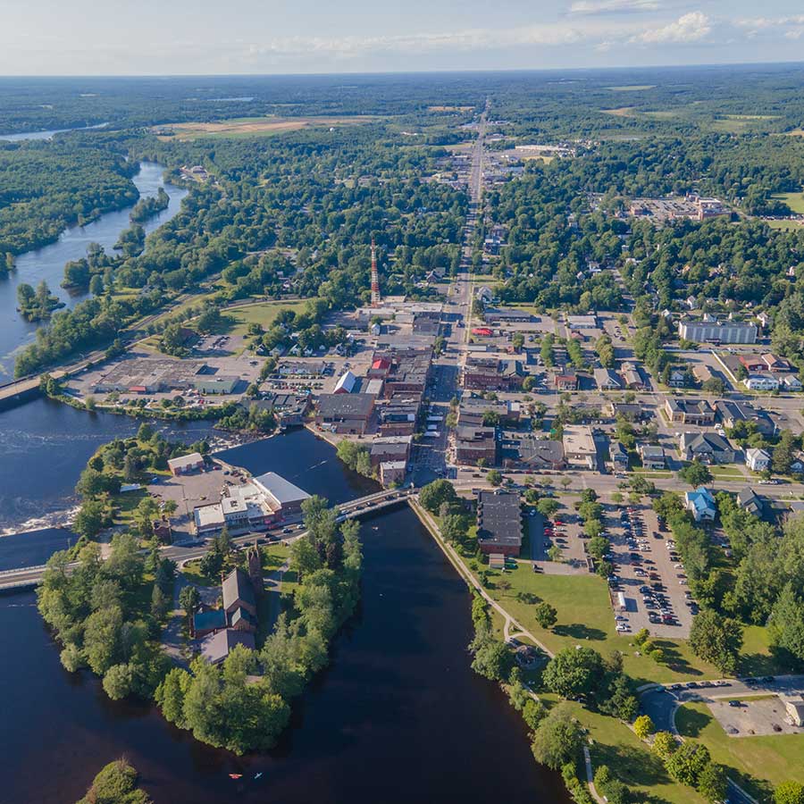 Potsdam, NY aerial tour