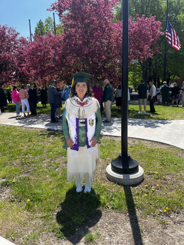 Chrissy Benedict in traditional regalia