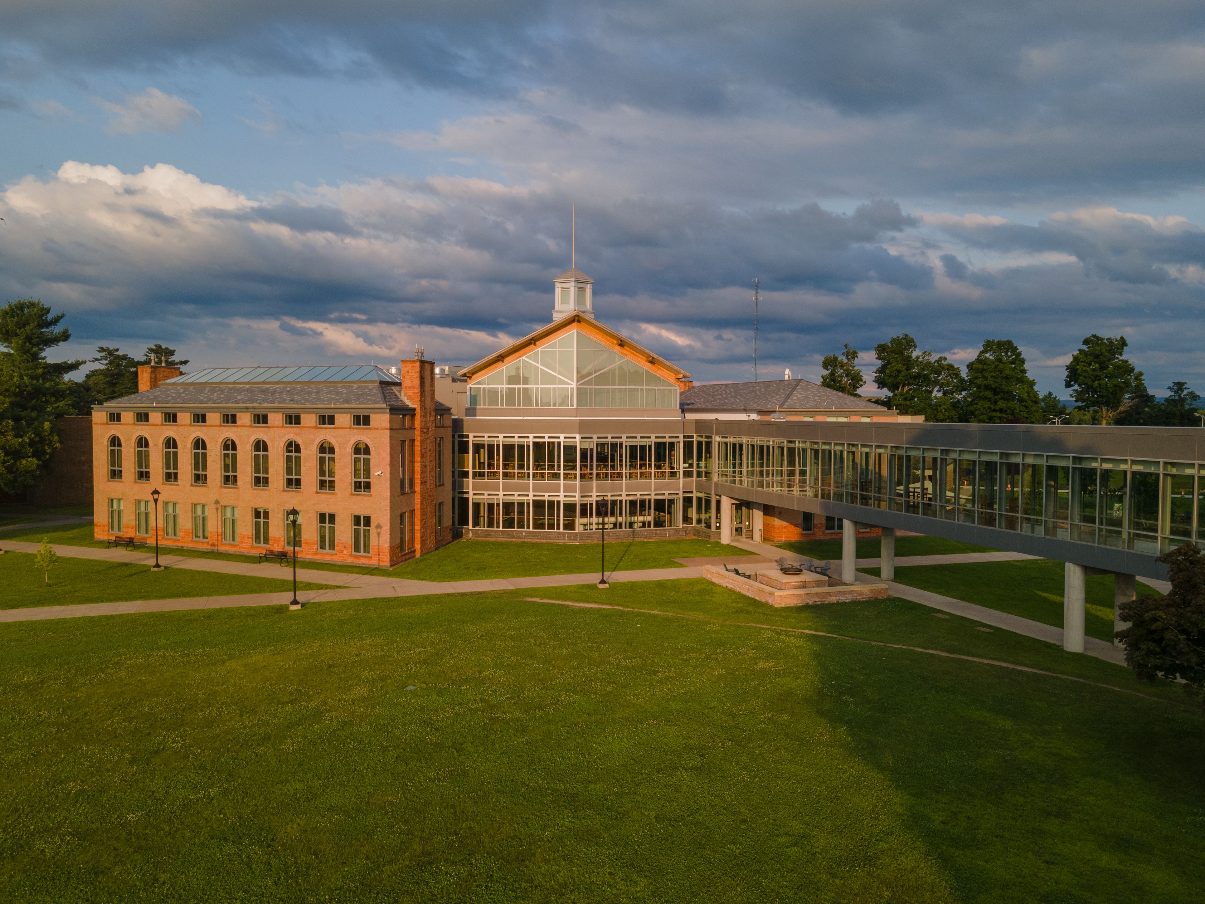 Front of Clarkson's Student Center Building. 