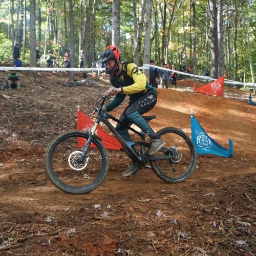 A photo of Trevor Schnoor doing bike tricks.