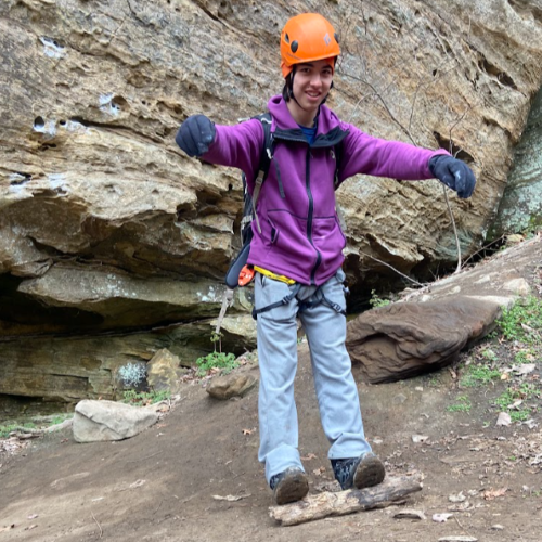 A photo of Stuart Wilson on a hike.