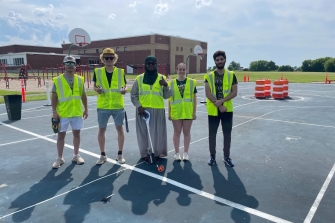 Clarkson University Students and Hammond CSD Team Up to Install Innovative Pop-up Traffic Garden